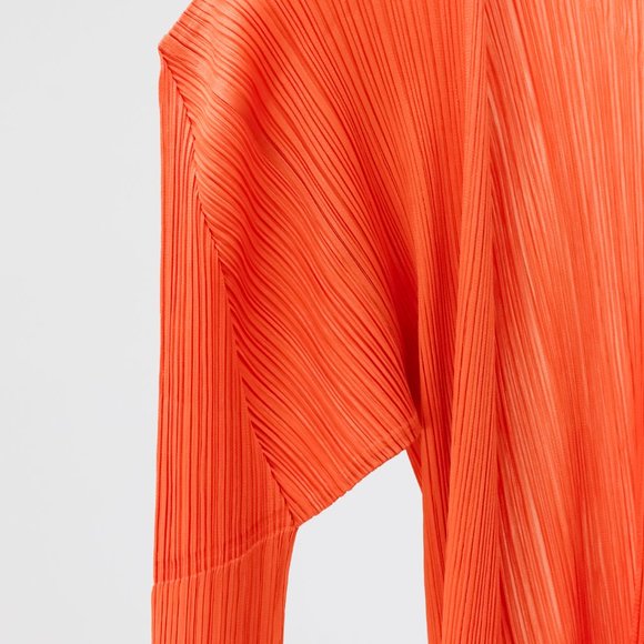 Issey Miyake Pleats Please Coral Cardigan - Picture 5 of 8